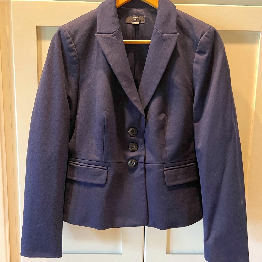 Navy J.Crew 365 Blazer, 6P